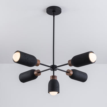 Maxim Lighting Pompeii 5-Light Pendant Lava/Black