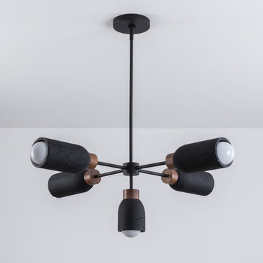 Maxim Lighting Pompeii 5-Light Pendant Lava/Black