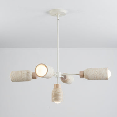 Maxim Lighting Pompeii 5-Light Pendant Travertine/Oyster