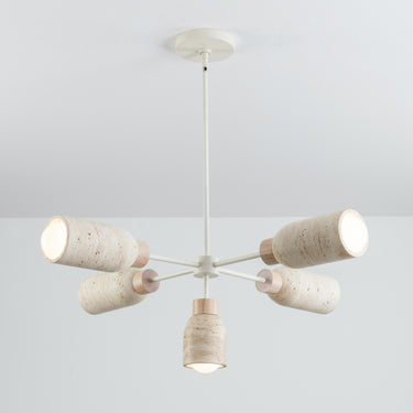 Maxim Lighting Pompeii 5-Light Pendant Travertine/Oyster