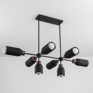 Maxim Lighting Pompeii 8-Light Pendant Lava/Black