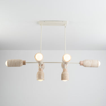 Maxim Lighting Pompeii 8-Light Pendant Travertine/Oyster