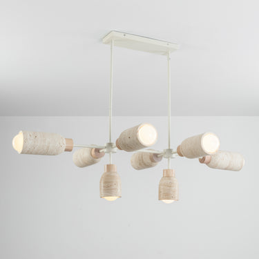 Maxim Lighting Pompeii 8-Light Pendant Travertine/Oyster