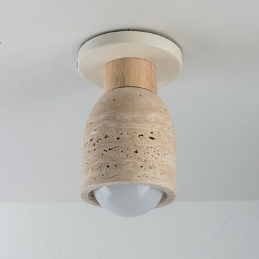 Maxim Lighting Pompeii Flush Mount Travertine/Oyster