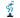 Finesse Decor Clear Blue Resin Sculpture 