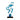 Finesse Decor Clear Blue Resin Sculpture 