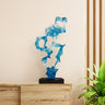 Finesse Decor Clear Blue Resin Sculpture
