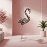 Finesse Decor Flamenco Jungle Resin Sculpture Pink and Green