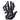 Finesse Decor Pixel Hand - Matte Black 