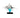 Finesse Decor Clear Gray & Blue Sculpture 