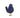 Finesse Decor Bird Sculpture - Large Navy Blue 