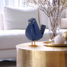 Finesse Decor Bird Sculpture Large Navy Blue