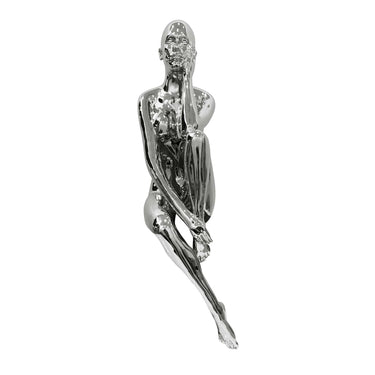 Finesse Decor Antoinette Doll Sculpture Chrome