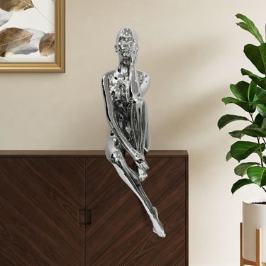 Finesse Decor Antoinette Doll Sculpture Chrome
