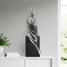 Finesse Decor Antoinette Doll Sculpture with Base Chrome