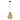 Finesse Decor Iron and Ropes 1 Light 12" Diam Pendant - Black and Beige 