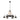 Finesse Decor Steel and Ropes 6 Light Chandelier - Black 