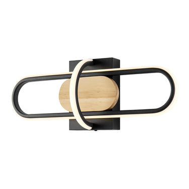 Finesse Decor Wall Lamp Black & Wood