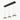 Finesse Decor 3 heads Satin Black & Wood Chandelier 