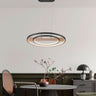Finesse Decor Chandelier Lamp Satin Black & Wood