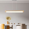 Finesse Decor Chandelier Linear Satin Black & Wood