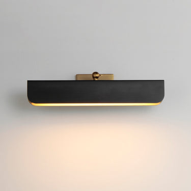 Maxim Lighting Miles 18" Articulating LED Wall Sconce Black/Natural Aged Brass