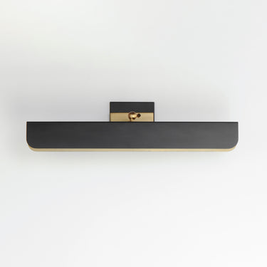 Maxim Lighting Miles 24" Articulating LED Wall Sconce Black/Natural Aged Brass