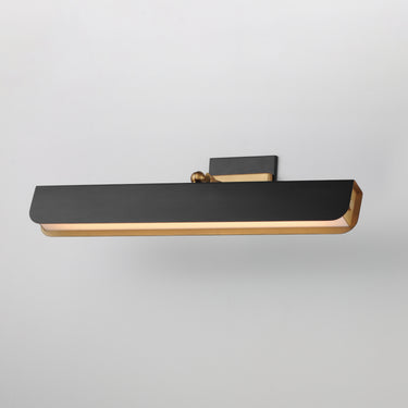 Maxim Lighting Miles 24" Articulating LED Wall Sconce Black/Natural Aged Brass