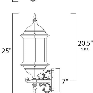 Maxim Lighting Builder Cast 3-Light Outdoor Wall Mount Empire Bronze