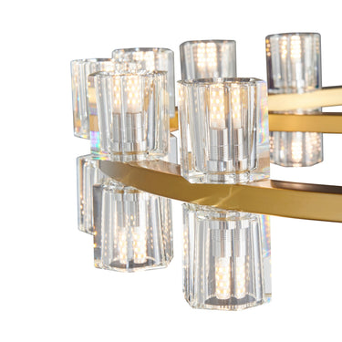 Finesse Decor Anderson 36"D Chandelier Crystal and Gold