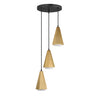 Maxim Lighting Rizzo 3-Light Pendant Black/Antique Brass