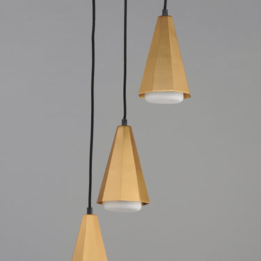 Maxim Lighting Rizzo 3-Light Pendant Black/Antique Brass