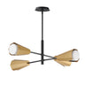 Maxim Lighting Rizzo 4-Light Chandelier Black/Antique Brass