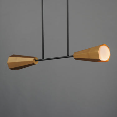 Maxim Lighting Rizzo Linear Pendant Black/Antique Brass