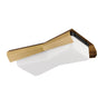 Maxim Lighting Rizzo 2-Light Flush Mount Black/Antique Brass
