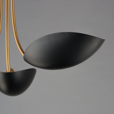 Maxim Lighting Maris 3-Light Pendant Black/Natural Aged Brass