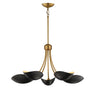 Maxim Lighting Maris 5-Light Chandelier Black/Natural Aged Brass