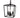 Cage 8.5" 3-Light Pendant - Matte Black by Elk 1084-MB-NG