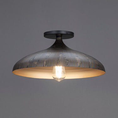 Maxim Lighting Fleur Flush Mount Black/Gold