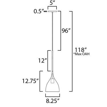 Maxim Lighting Fleur Mini Pendant White/Gold