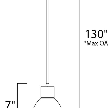 Maxim Lighting Cora 7" Mini Pendant Black/Gold