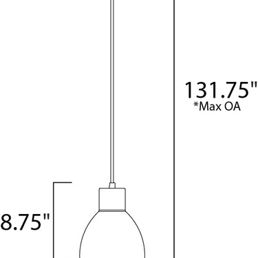 Maxim Lighting Cora 8.75" Pendant Satin Nickel