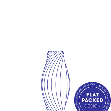 16.9 in, cut-out | No.111 Pendant by Tom Rossau