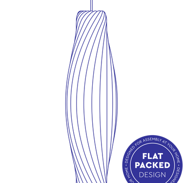 28.3 in, cut-out | No.111 Pendant by Tom Rossau