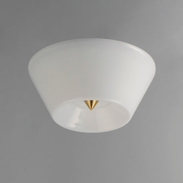 Maxim Lighting Tack LED Flush Mount Natural Aged Brass