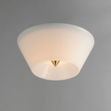 Maxim Lighting Tack LED Flush Mount Natural Aged Brass