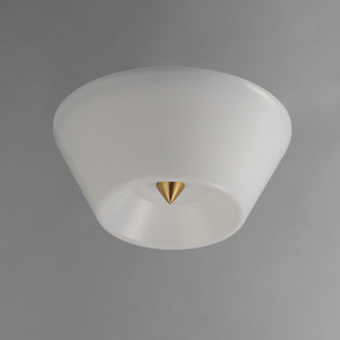 Maxim Lighting Tack LED Flush Mount Natural Aged Brass