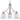 Axis Down Light Chandelier by Maxim - 11223FTSN