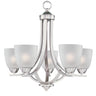 Maxim Lighting Axis 5-Light Chandelier Satin Nickel