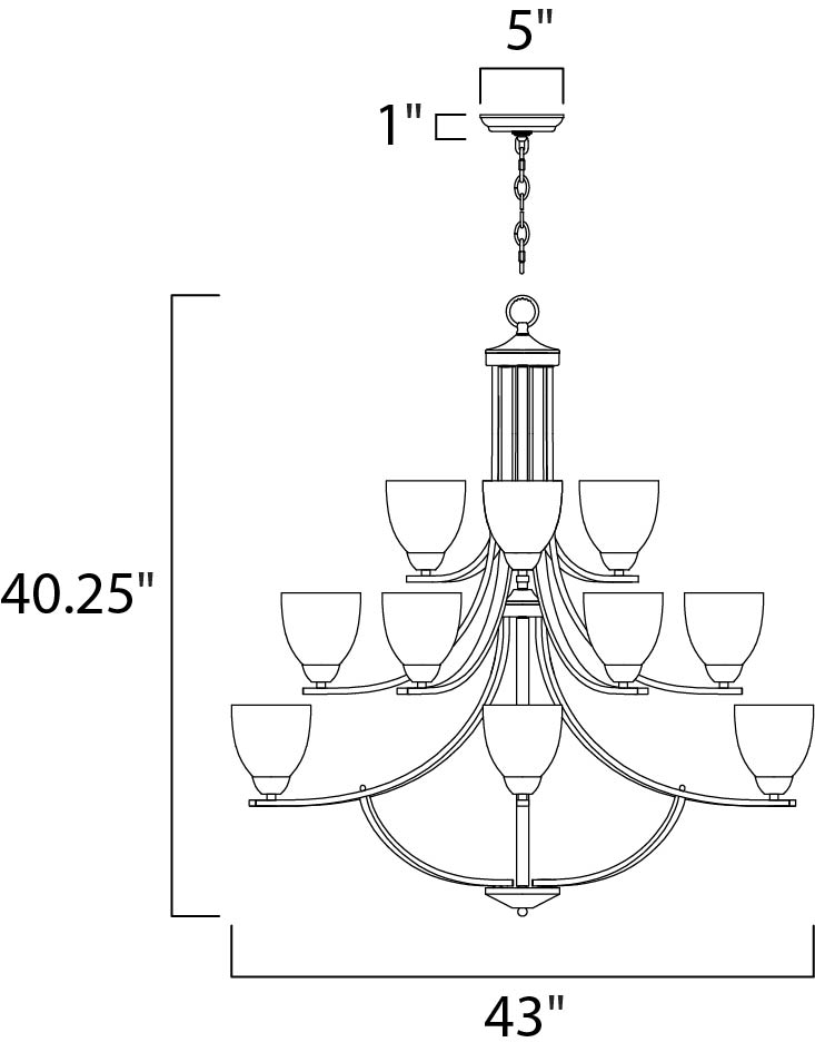 Maxim Axis 15-Light Chandelier